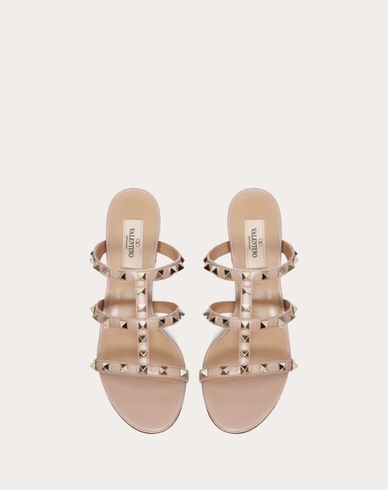 ROCKSTUD CALFSKIN LEATHER SLIDE SANDAL 60 MM - Image 4