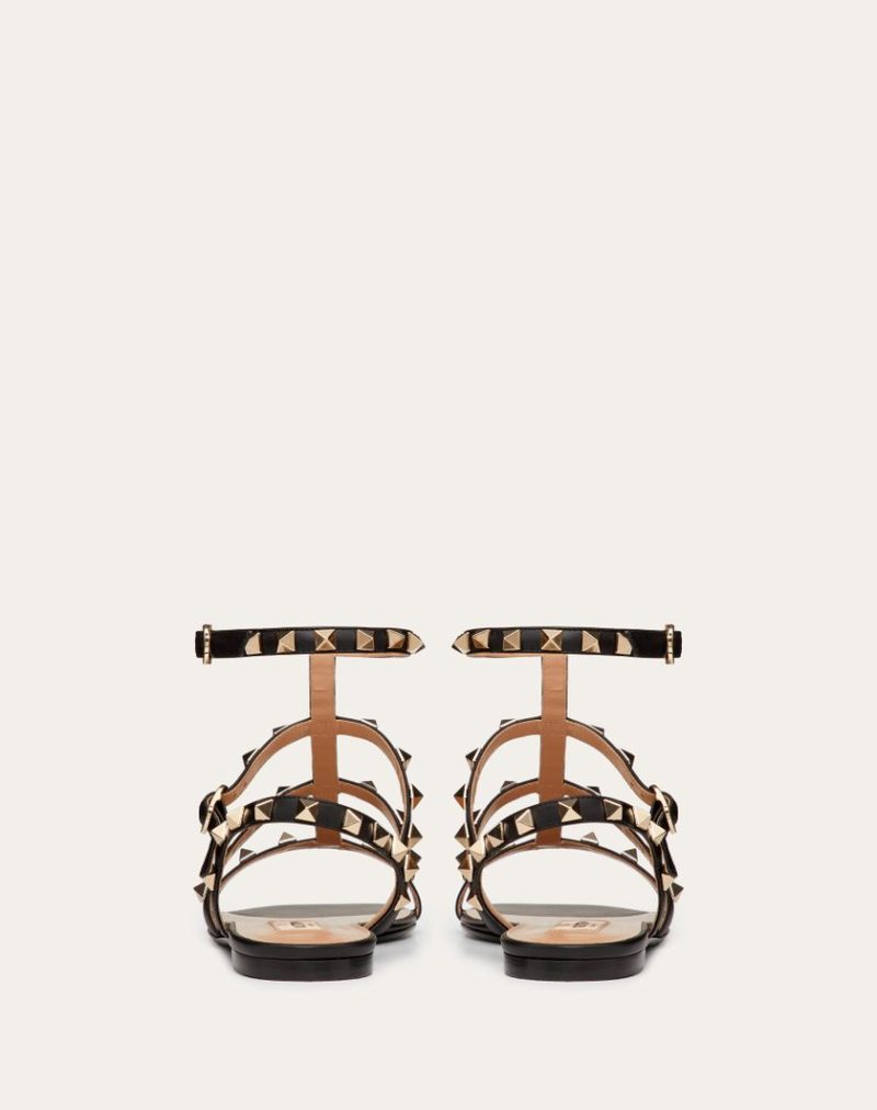 ROCKSTUD FLAT CALFSKIN SANDAL WITH STRAPS - Image 5