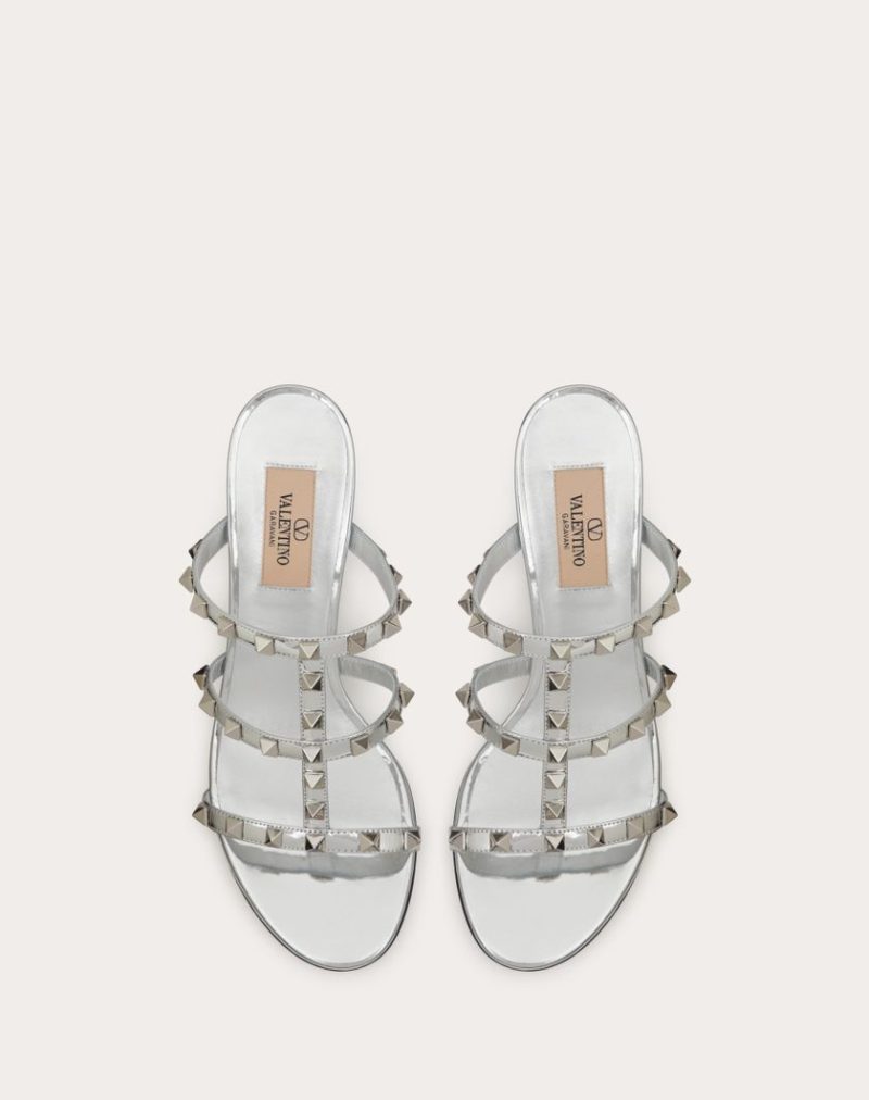 ROCKSTUD MIRROR-EFFECT SLIDE SANDAL 60MM - Image 4