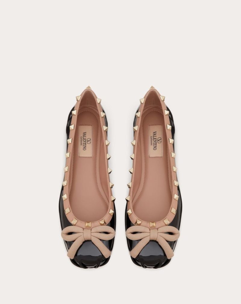 ROCKSTUD PATENT LEATHER BALLERINA - Image 4