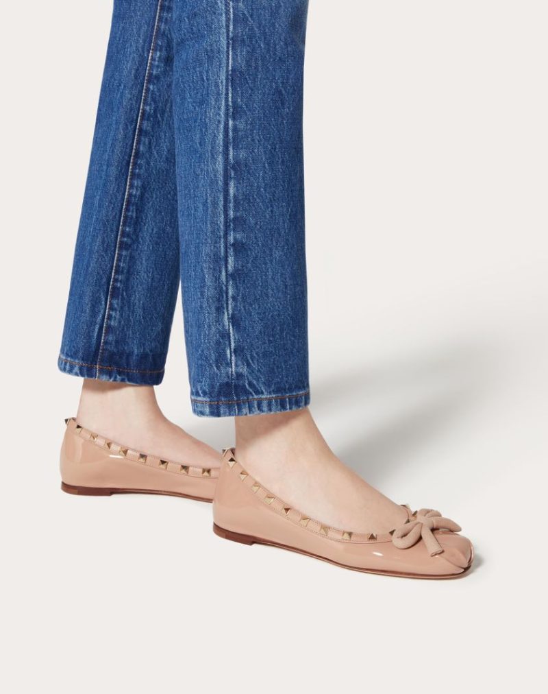 ROCKSTUD PATENT LEATHER BALLERINA - Image 2