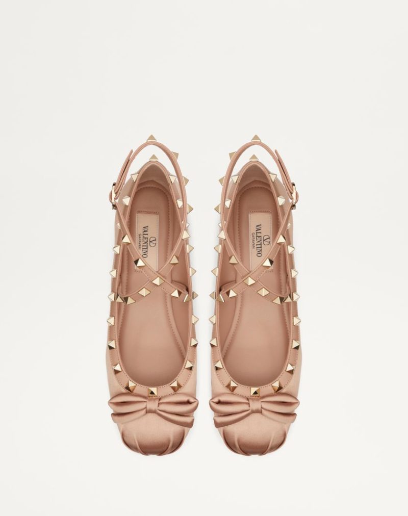 ROCKSTUD SATIN BALLERINA - Image 4