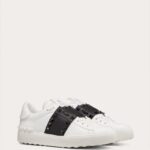 ROCKSTUD UNTITLED SNEAKER IN CALFSKIN LEATHER WITH TONAL STUDS