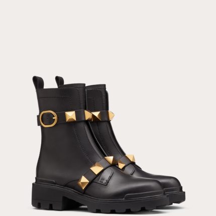ROMAN STUD CALFSKIN COMBAT BOOT 40MM