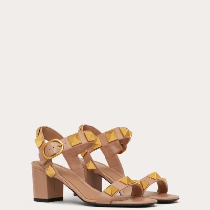 ROMAN STUD CALFSKIN SANDAL 60 MM