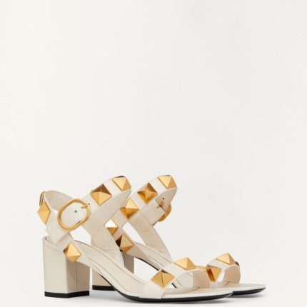 ROMAN STUD CALFSKIN SANDAL 60 MM