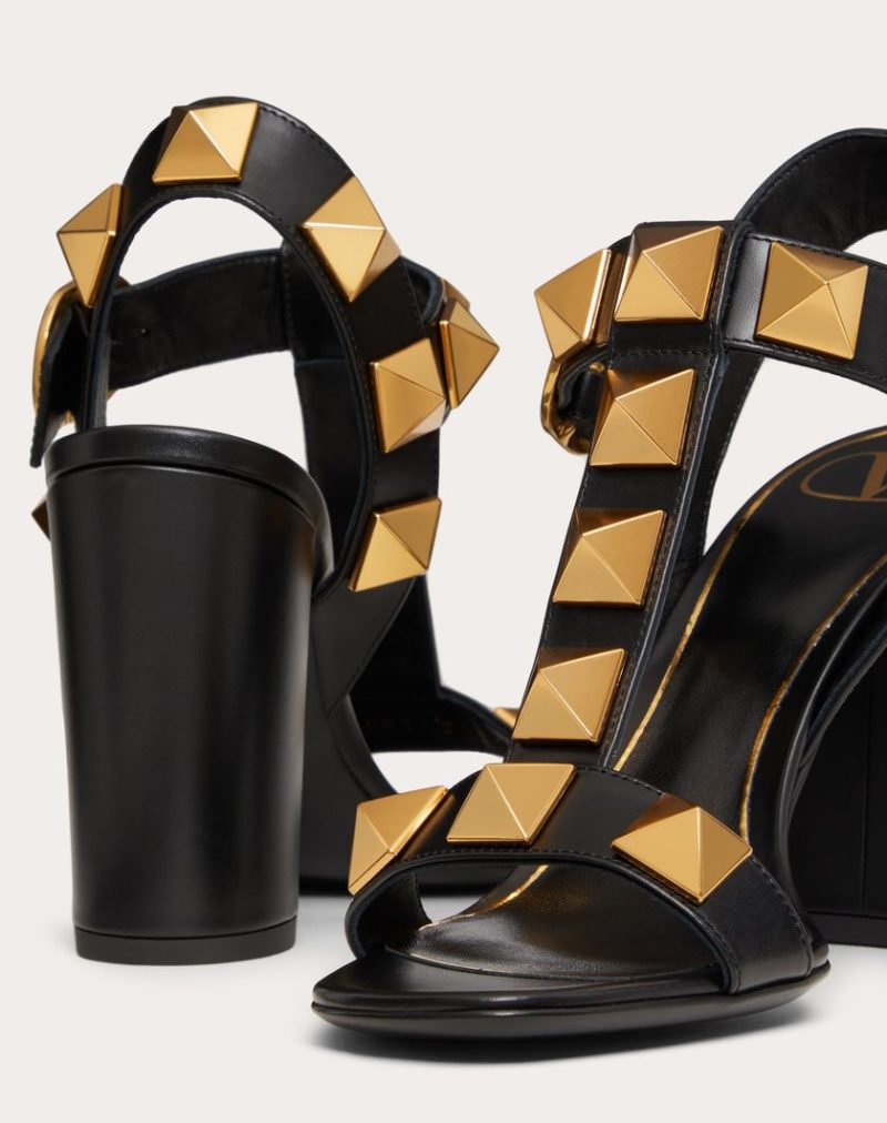 ROMAN STUD CALFSKIN SANDAL 90 MM - Image 3