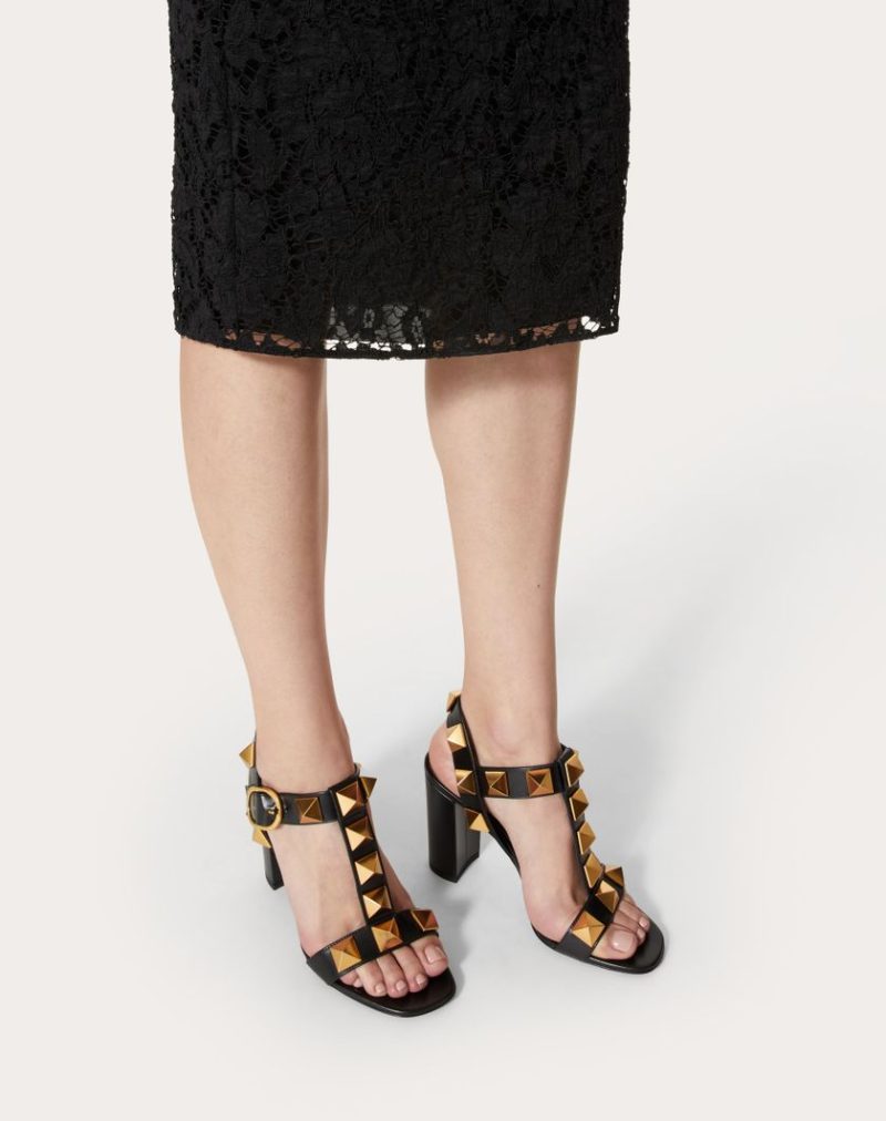 ROMAN STUD CALFSKIN SANDAL 90 MM - Image 2