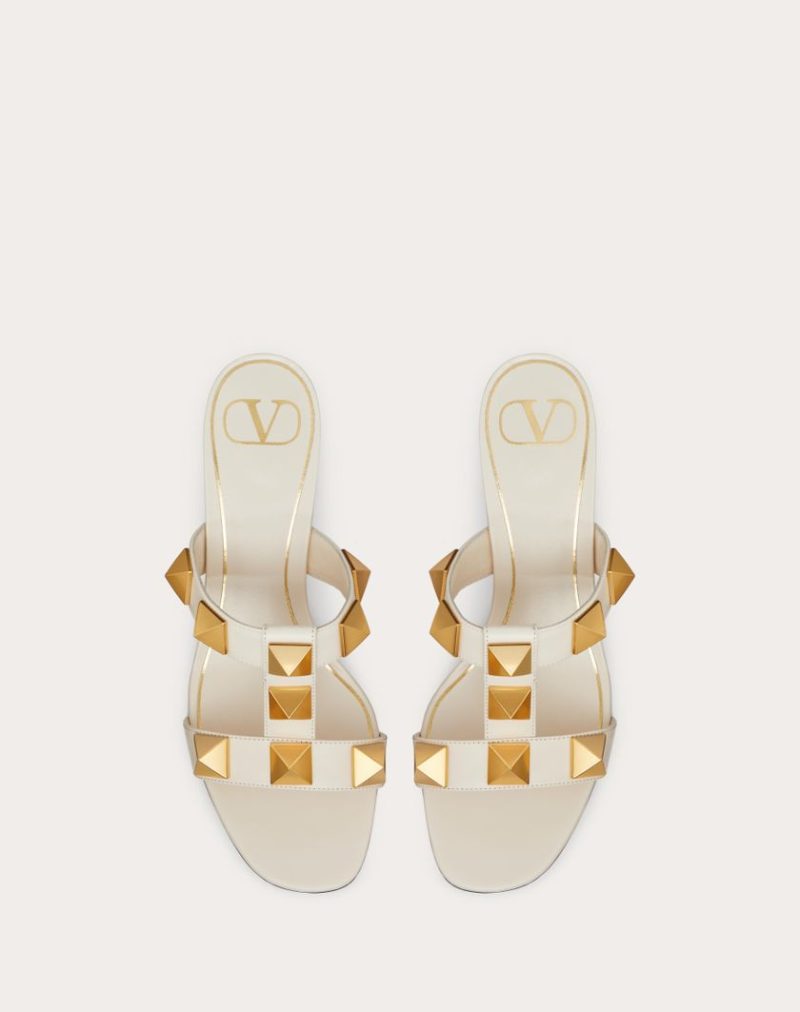 ROMAN STUD CALFSKIN SLIDE SANDAL 60 MM - Image 4