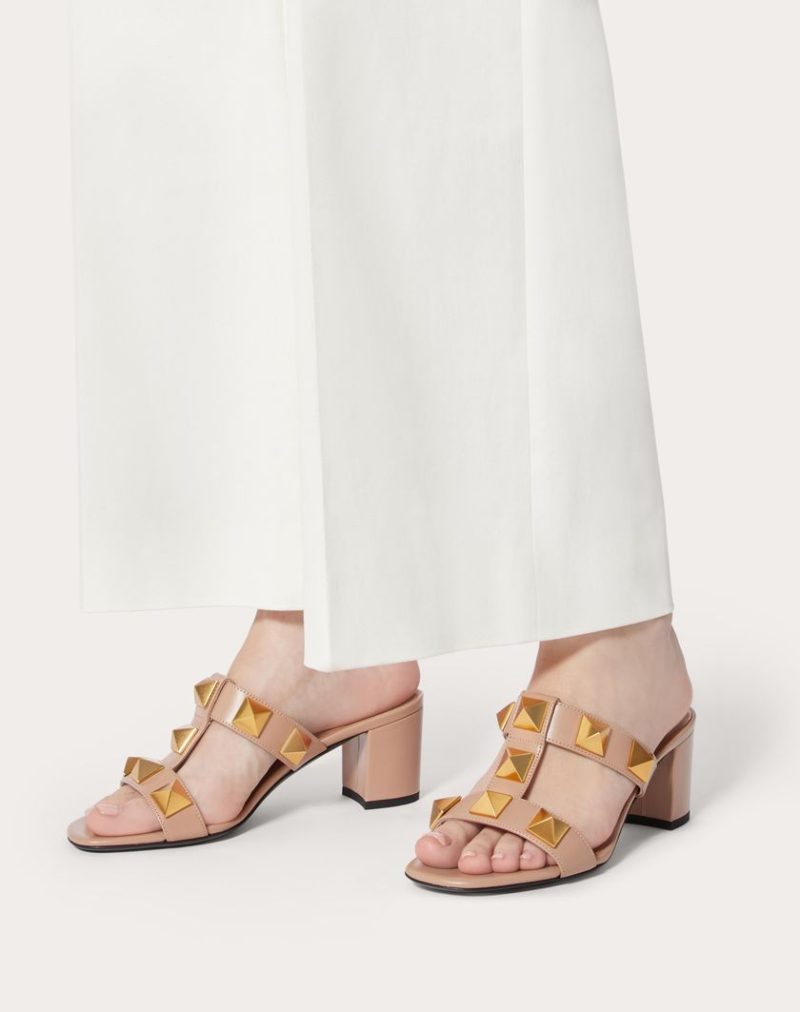 ROMAN STUD CALFSKIN SLIDE SANDAL 60 MM - Image 2