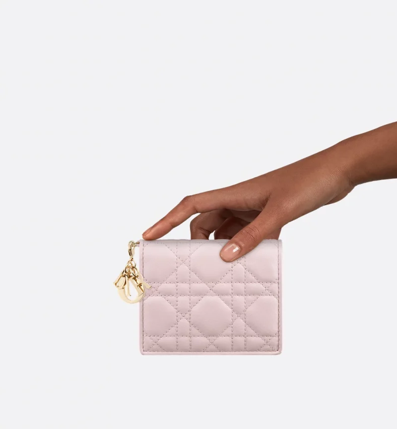 Mini Lady Dior Gardenia Wallet - Image 7