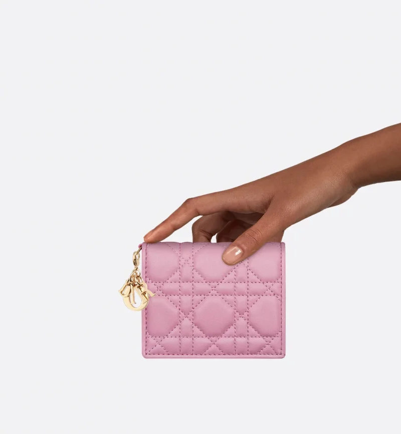Mini Lady Dior Gardenia Wallet - Image 5