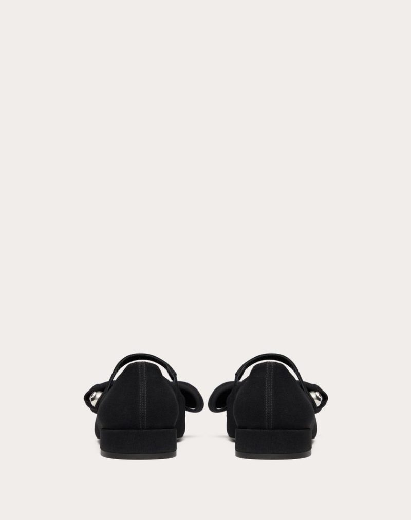 VALENTINO GARAVANI BOWJANE MARY-JANE BALLERINA IN CREPE FABRIC 20MM - Image 4