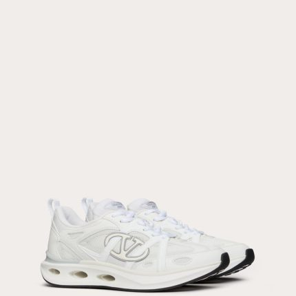 VLOGO EASYJOG CALFSKIN AND FABRIC SNEAKER