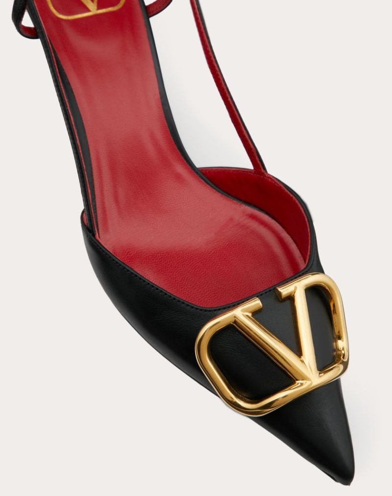 VLOGO SIGNATURE CALFSKIN SLINGBACK PUMP 40MM / 1.6 IN. - Image 2
