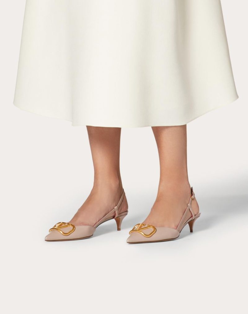 VLOGO SIGNATURE CALFSKIN SLINGBACK PUMP 40MM / 1.6 IN. - Image 2