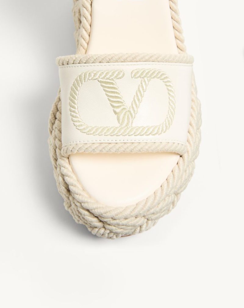 VLOGO TORCHON WEDGE SANDAL IN NAPPA 130MM - Image 3