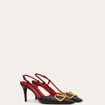 VLogo Signature Calfskin Slingback Pump 80mm / 3.15 in.