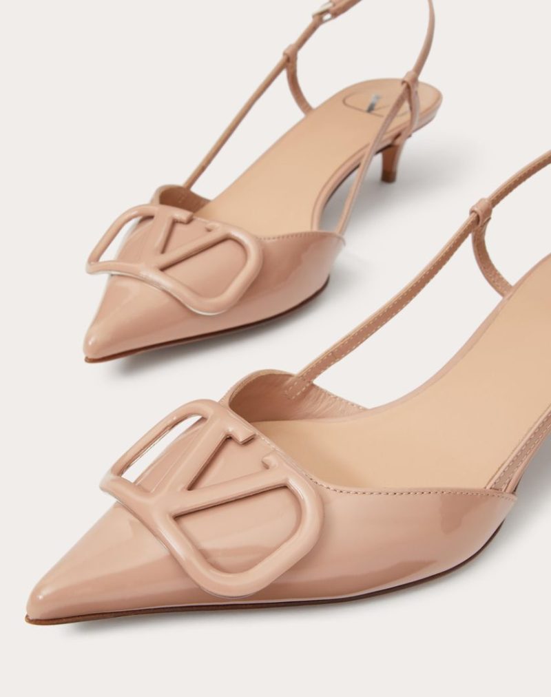 VLogo Signature Patent Leather Slingback Pump 40mm / 1.6 in. - Image 2