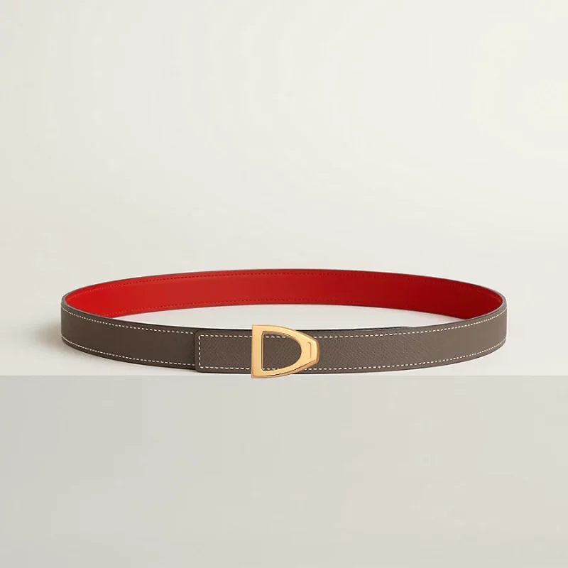 Cavaliere belt buckle & Reversible leather strap 24 mm - Image 2