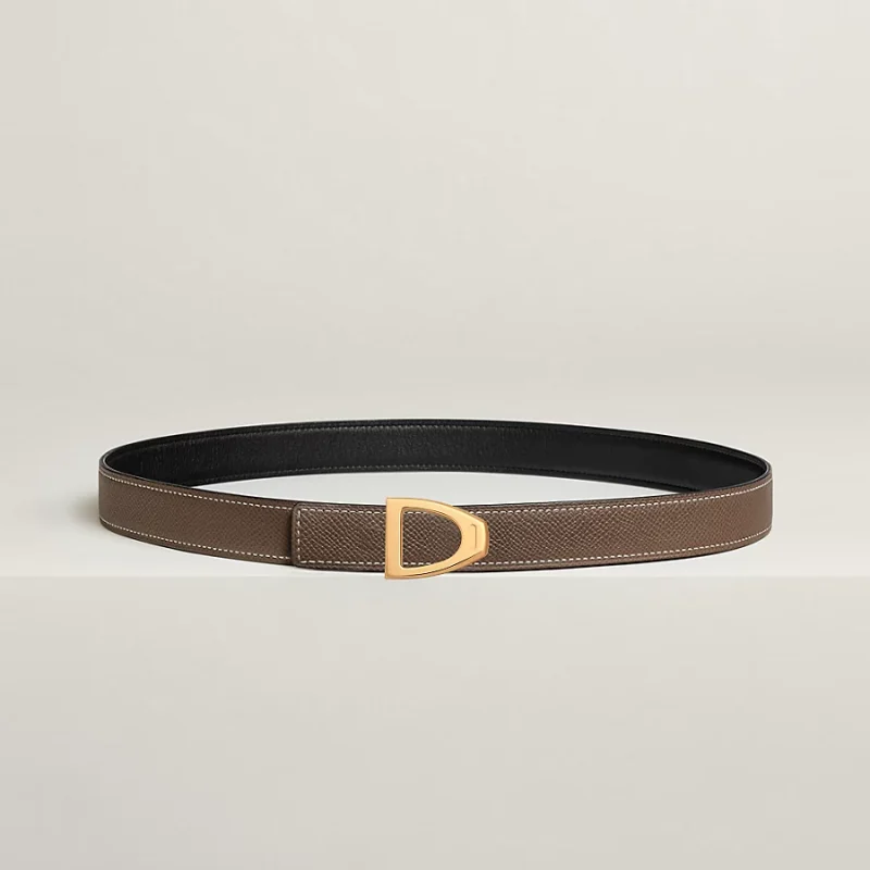 Cavaliere belt buckle & Reversible leather strap 24 mm - Image 2