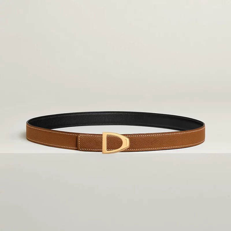 Cavaliere belt buckle & Reversible leather strap 24 mm - Image 2