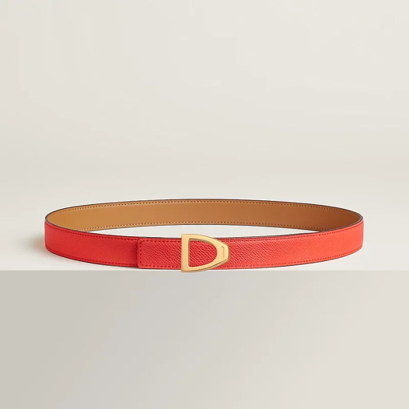 Cavaliere belt buckle & Reversible leather strap 24 mm - Image 2
