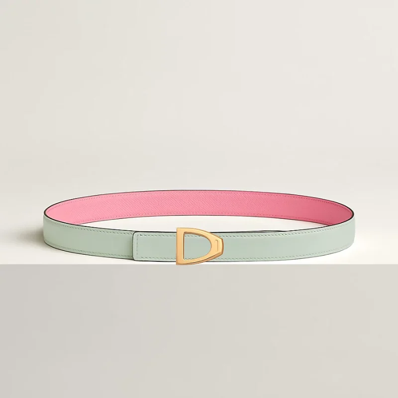 Cavaliere belt buckle & Reversible leather strap 24 mm