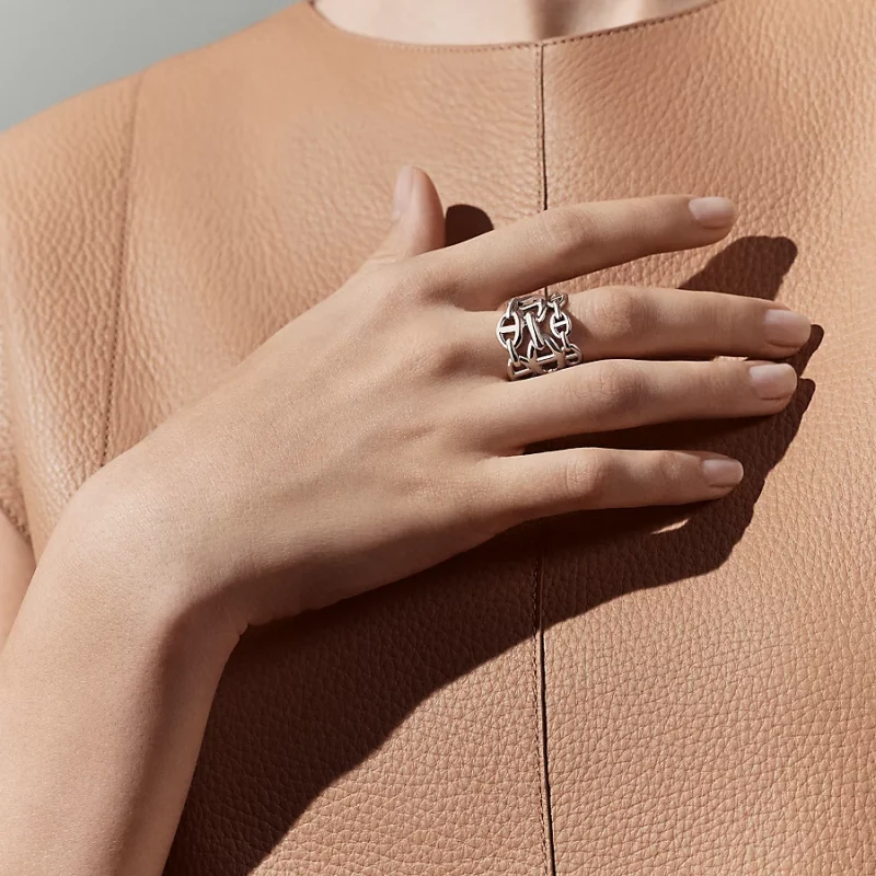 Chaine dancre Enchainee ring, large model - Image 2