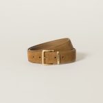 Suede belt