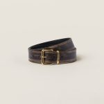 Nappa leather belt
