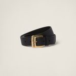 Nappa leather belt