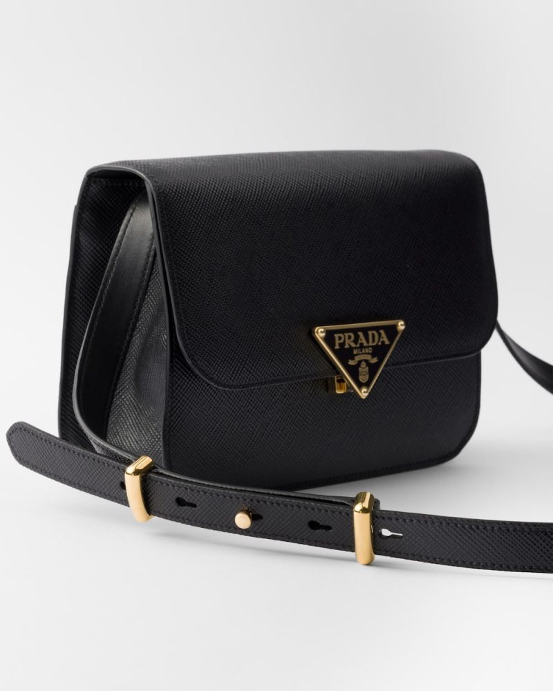 Saffiano Leather Flap Shoulder Bag - Image 2