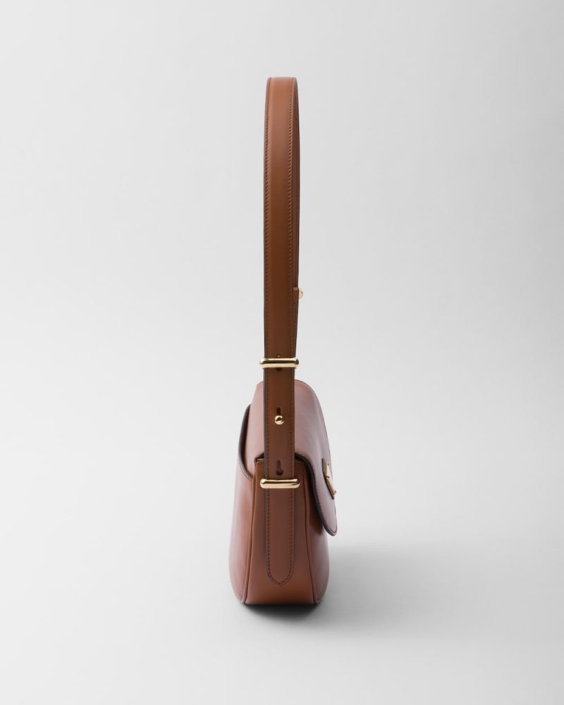 Prada Arqu?? Leather Shoulder Bag With Flap - Image 2