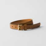 Saffiano leather belt