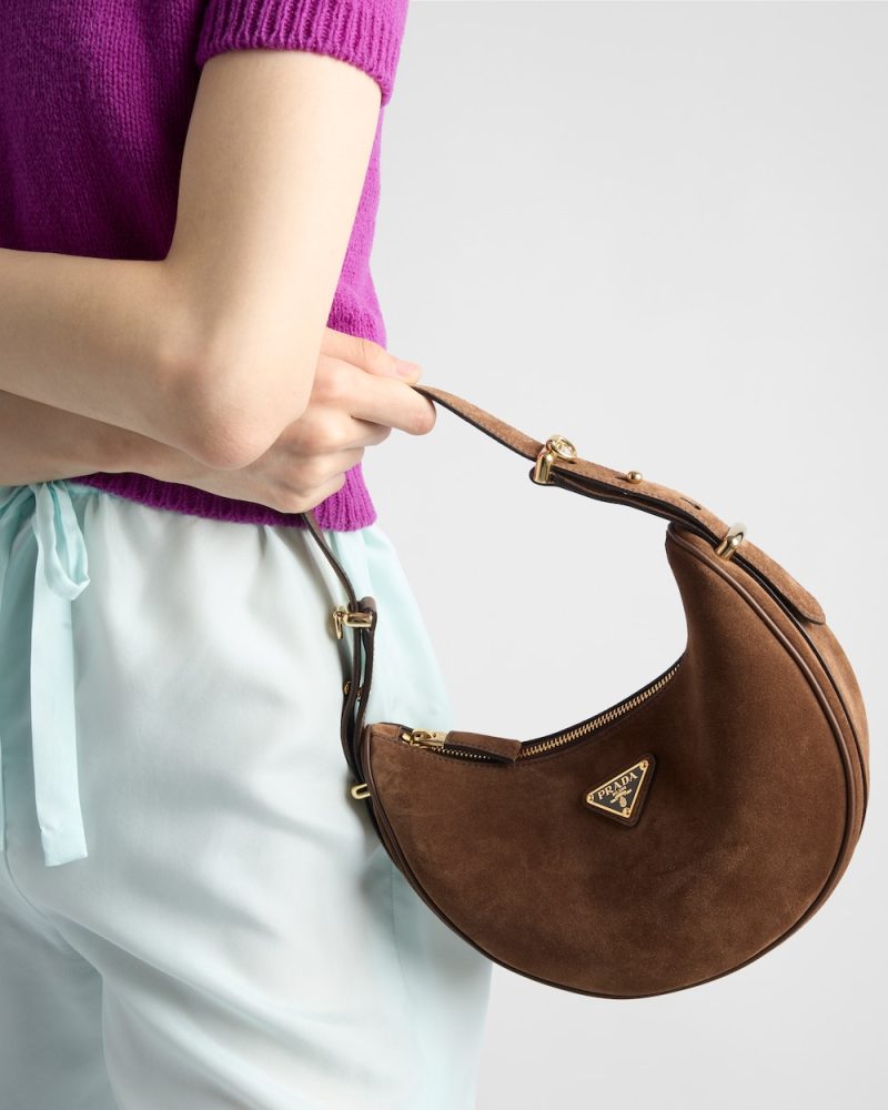 Prada Arqu?? Suede Shoulder Bag - Image 3