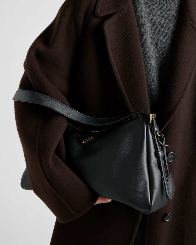 Prada Aim??e Large Leather Shoulder Bag - Image 3