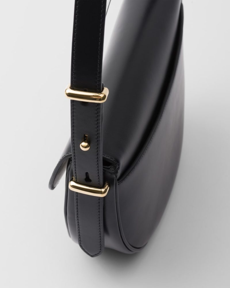 Prada Arqu?? Leather Shoulder Bag With Flap - Image 3