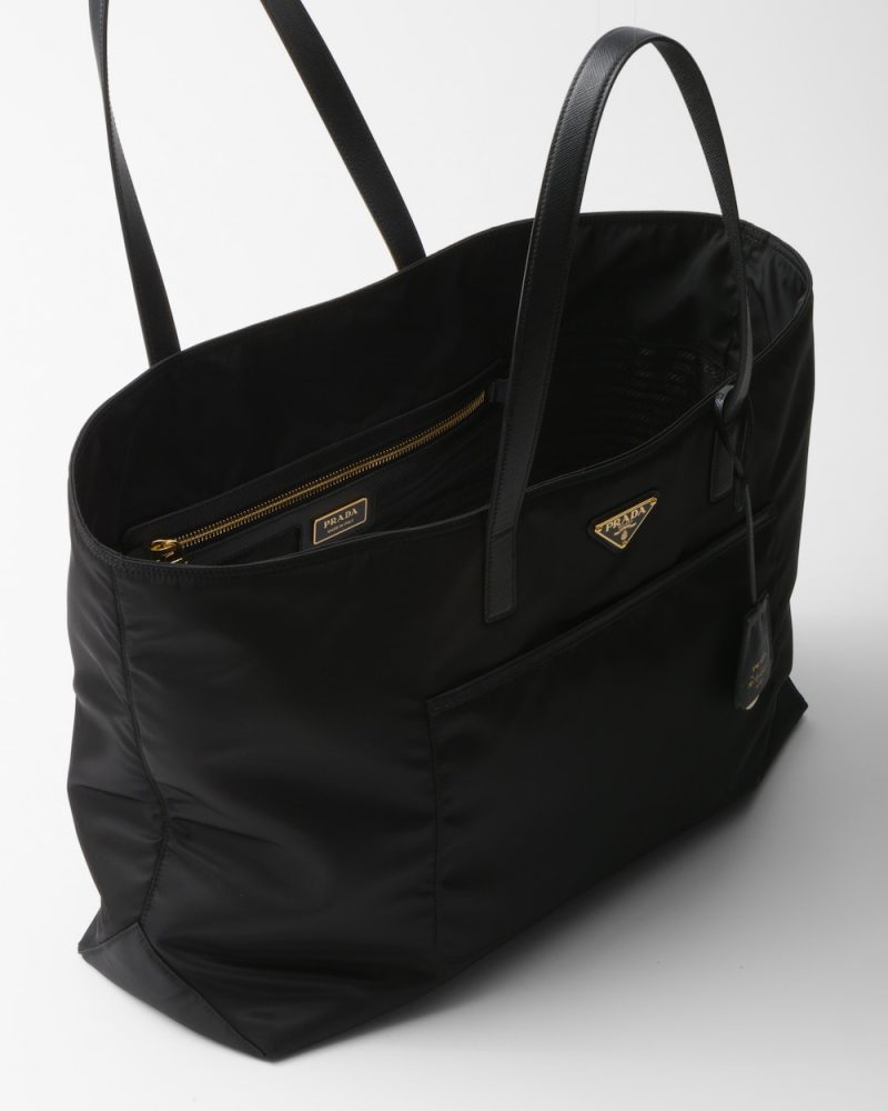 Prada Re-Edition 1978 Large Re-Nylon and Saffiano Leather Tote Bag - Image 4