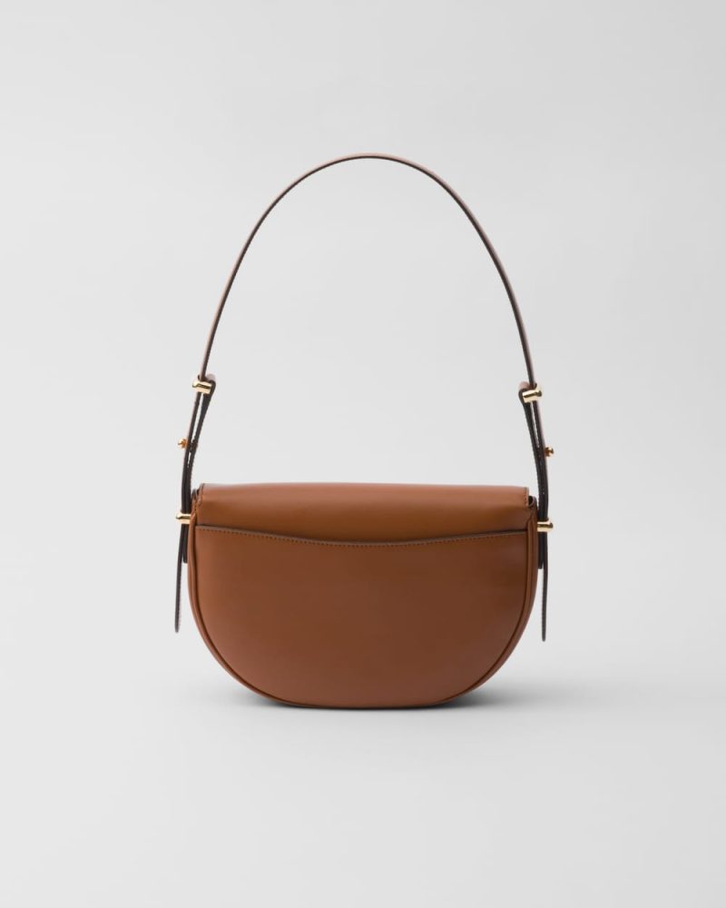 Prada Arqu?? Leather Shoulder Bag With Flap - Image 4
