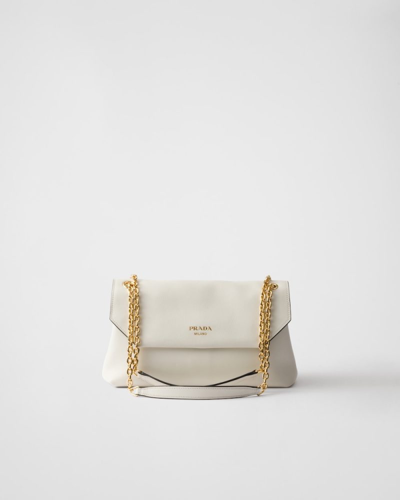 Prada Doux Medium Leather Shoulder Bag