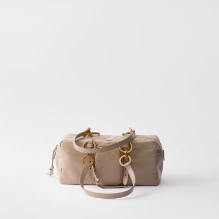 Prada Dangle Medium Leather Top-Handle Bag