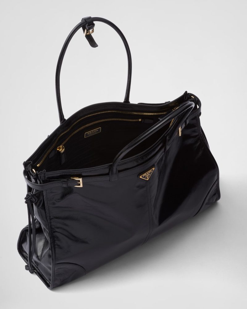 Prada Bonnie Extra Large Leather Handbag - Image 5