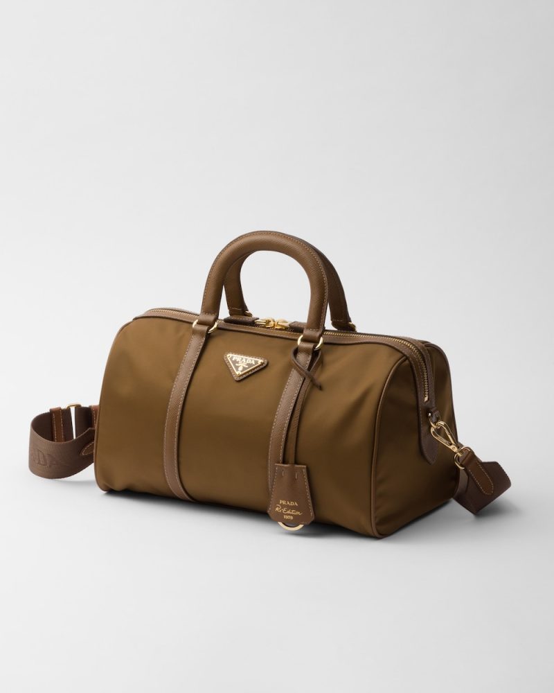Prada Re-Edition 1978 Medium Re-Nylon and Saffiano Leather Top-Handle Bag - Image 2