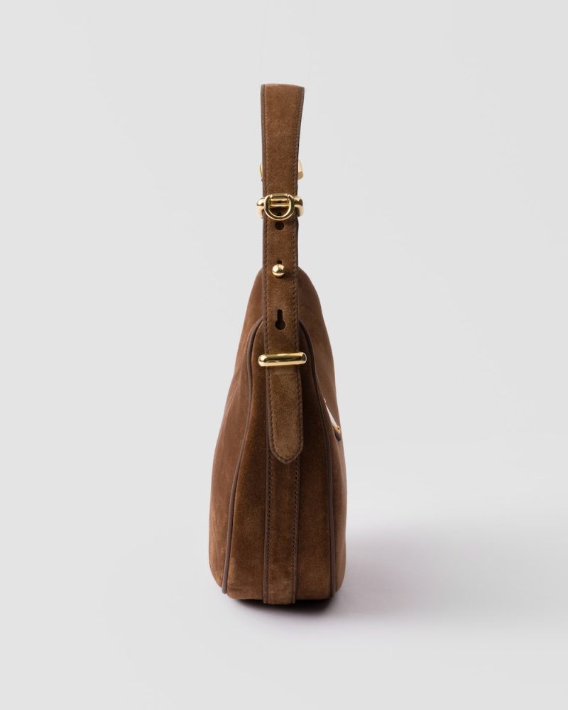 Prada Arqu?? Suede Shoulder Bag - Image 5