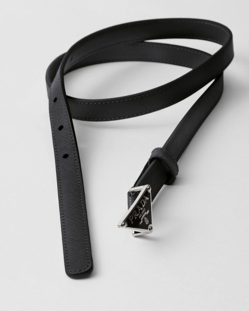 Saffiano leather belt - Image 2