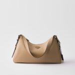 Prada Aim??e Large Leather Shoulder Bag