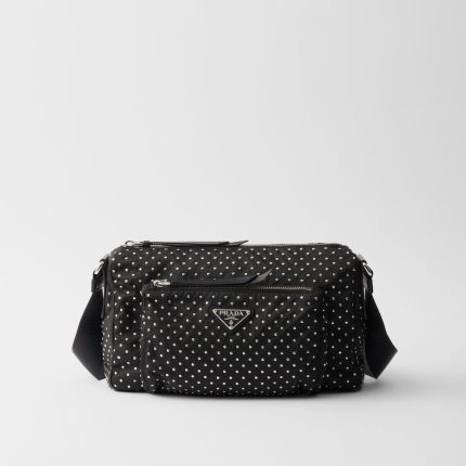Re-Nylon Bag With Studs
