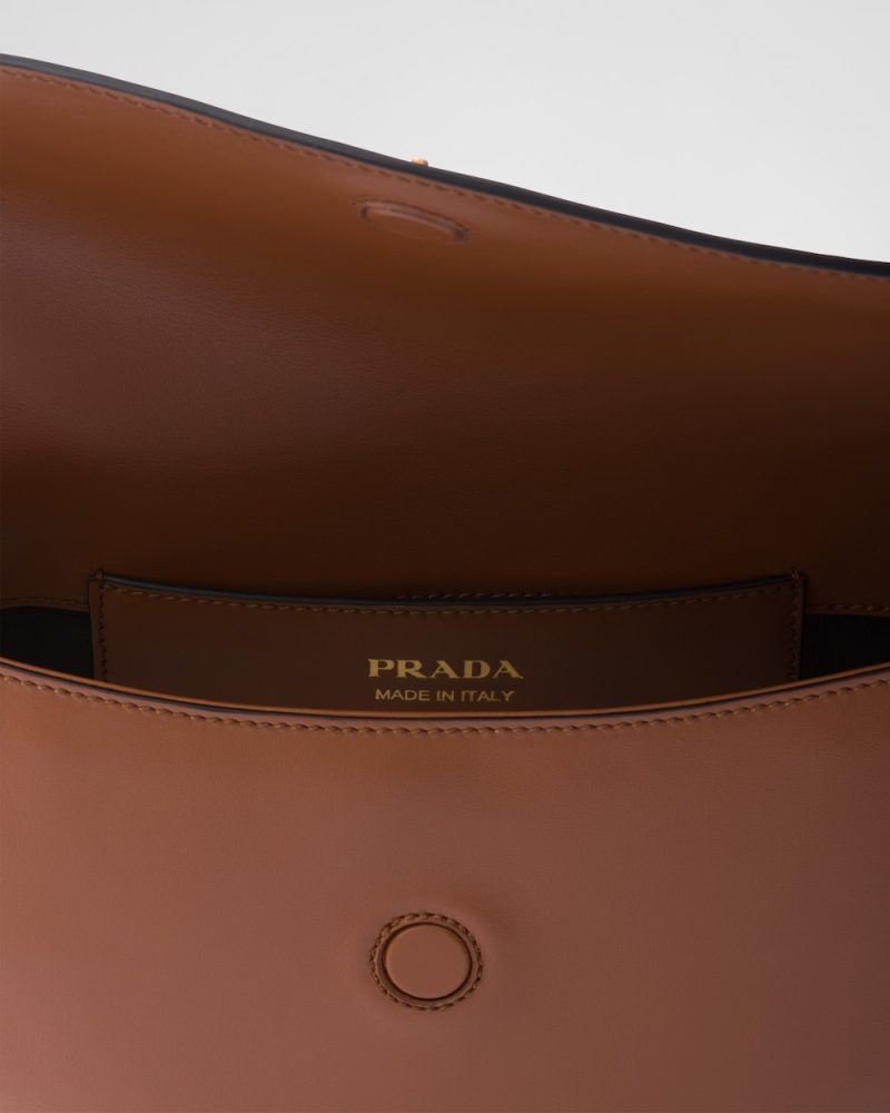 Prada Arqu?? Leather Shoulder Bag With Flap - Image 5