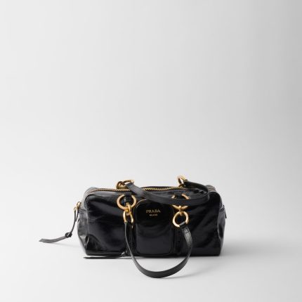 Prada Dangle Medium Leather Top-Handle Bag